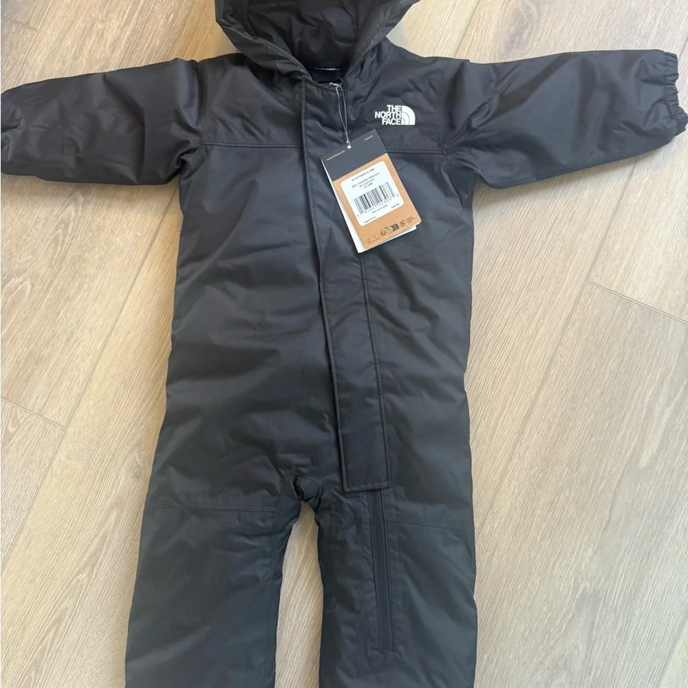 The North Face Charcoal Hooded Snowsuit - Picture 1 of 2